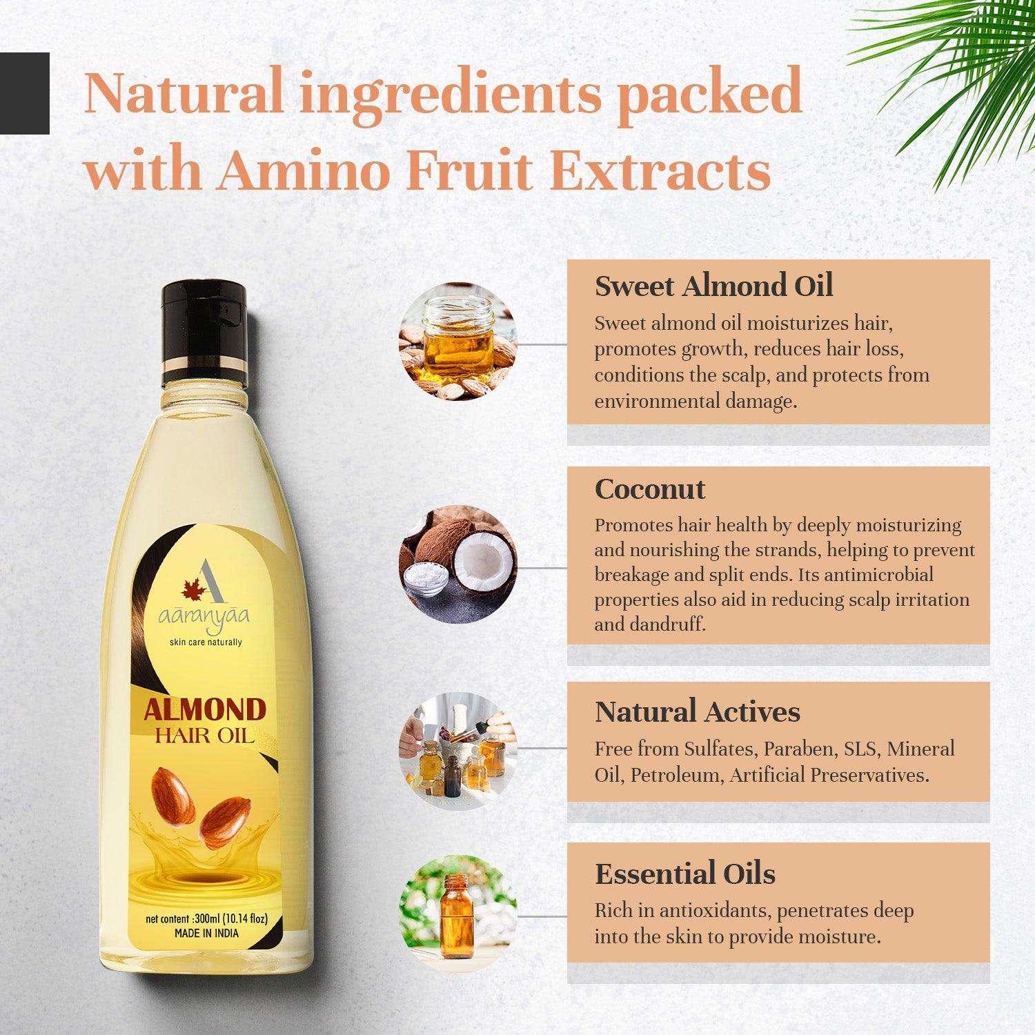 Almond Hair Oil - aaranyaa skincare