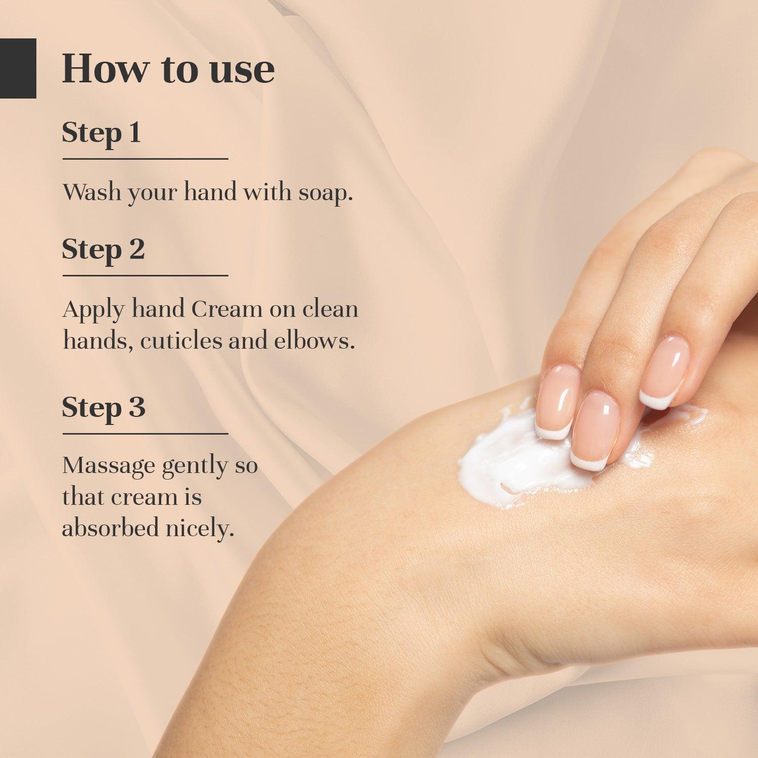 Hand & Cuticle Cream With Moringa How to Use
