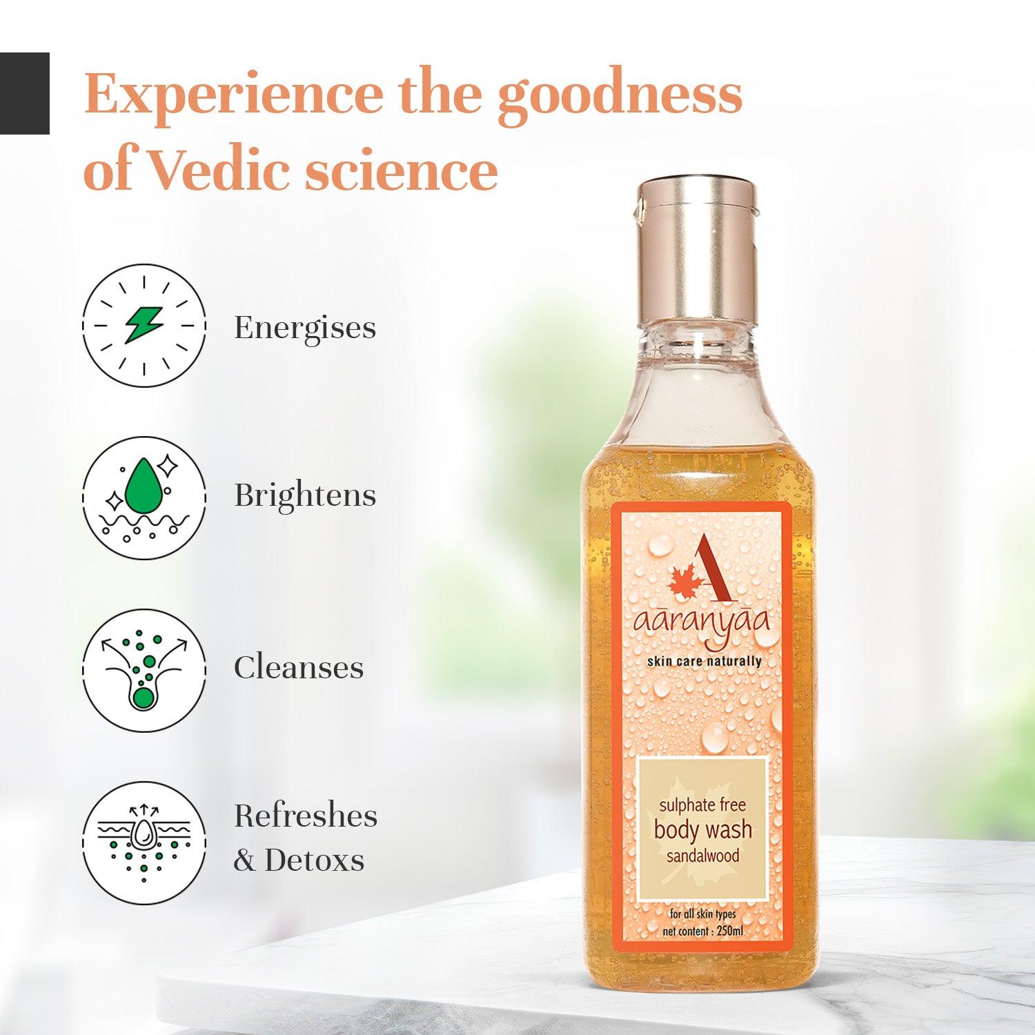Body Wash Sandalwood Oil Goodness of Vedic Science