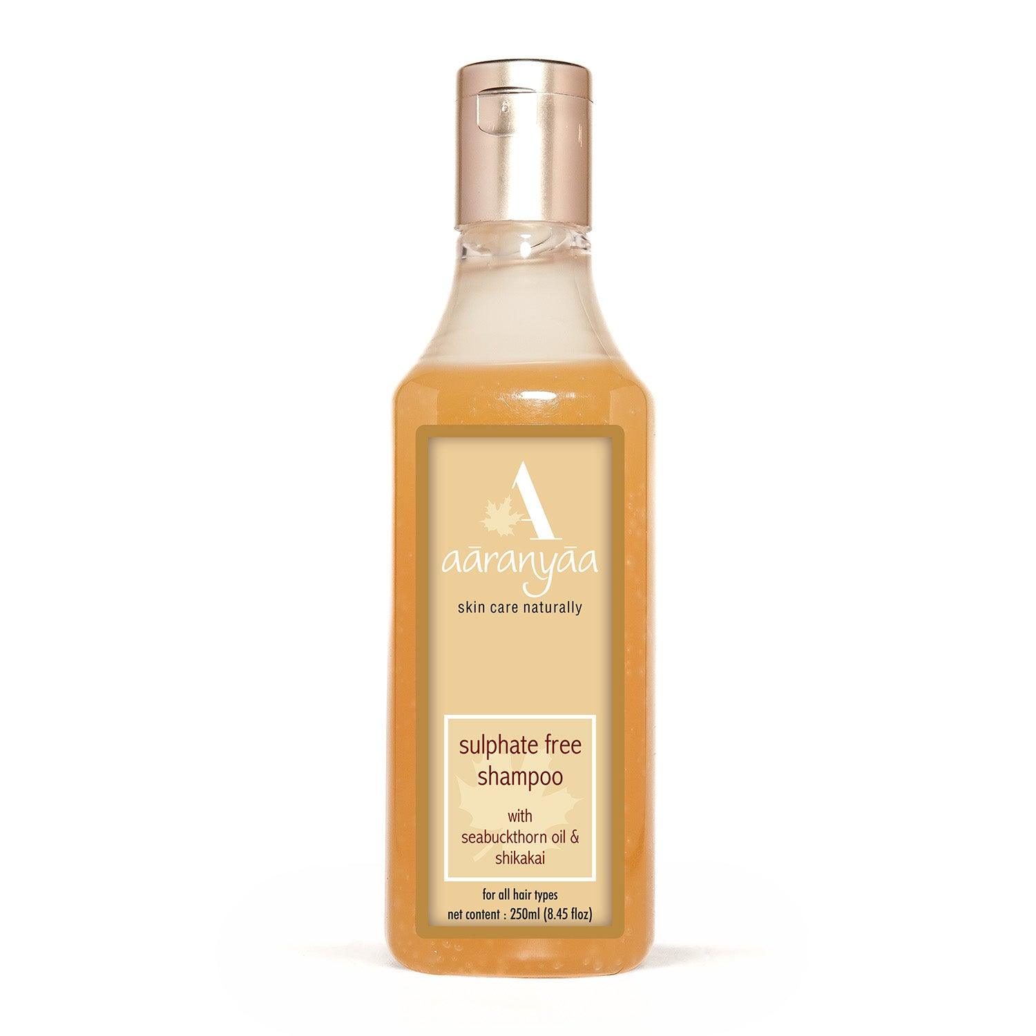 Sulphate Free Shampoo With Seabuckthorn & Ashwagandha - aaranyaa skincare
